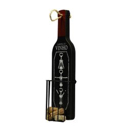 Porta Rolhas Garrafa de Vinho - MDF - 2