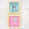 Poster, Kit com 2 Quadros para Parede Jogo do Amor - 3