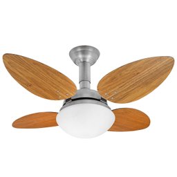 Ventilador de Teto Jet Venti-delta Prata 4Pás Freijó 220v - 1