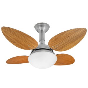 Ventilador de Teto Jet Venti-delta Prata 4Pás Freijó 220v