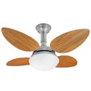 Ver imagem 1 de Ventilador de Teto Jet Venti-delta Prata 4Pás Freijó 220v