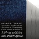 Ver imagem 3 de Tapete Redondo Milano Soft Azul Jeans Antiderrapante:1,50