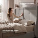 Ver imagem 6 de Cama Estofada Queen com Estrutura Reforçada e Design Moderno Milão Cinza