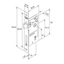 Ver imagem 3 de Fechadura Porta Pado Concept Escovada 40mm Roseta Redonda Interna