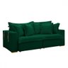 Sofá Cama 3 Lugares Arizona Retrátil 20735 Veludo Verde - Celflex - 2