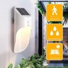Luminária Solar Arandela LED com Sensor Presenca Parede Energia Luz - 4