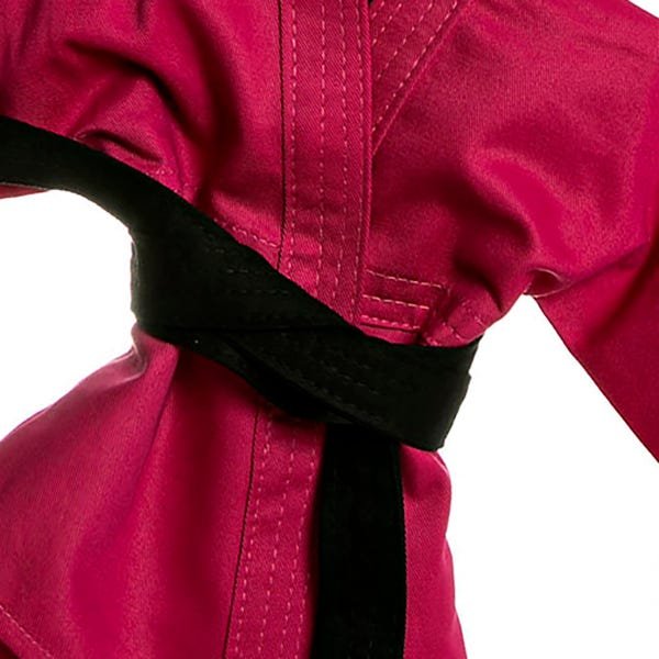 Kimono Kimoninho Rosa Judô Jiu Jitsu Bebê Menina - 2