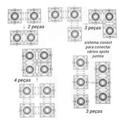 Spot Emb Conecta Branco Click DL146PAR20W P/E27 Bella ST2342 - 6