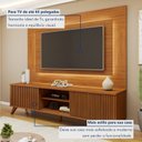 Ver imagem 7 de Rack Painel para TV até 58 Polegadas com LED 100% MDF 220CMX130CM Pés em Madeira Maciça Gaia Grécia