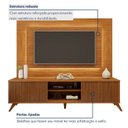 Ver imagem 6 de Rack Painel para TV até 58 Polegadas com LED 100% MDF 220CMX130CM Pés em Madeira Maciça Gaia Grécia