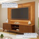 Ver imagem 7 de Rack Painel para TV até 58 Polegadas com LED 100% MDF 220CMX130CM Pés em Madeira Maciça Gaia Grécia