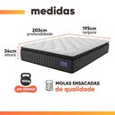 Ver imagem 4 de Cama Box Baú King Colchão Ortopédico Titã Molas Ensacadas Pillow Top Hip Sleep