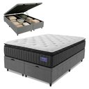Ver imagem 1 de Cama Box Baú King Colchão Ortopédico Titã Molas Ensacadas Pillow Top Hip Sleep