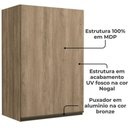Ver imagem 4 de Armário Aéreo de Cozinha Maxxi Kappesberg 60cm com 1 Porta G762 Nogal