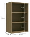 Ver imagem 3 de Armário Aéreo de Cozinha Maxxi Kappesberg 60cm com 1 Porta G762 Nogal