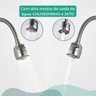Torneira para Cozinha Gourmet ou Banheiro de Parede Estilo Gourmet Flexível em Metal Cor Cromada Fos - 3