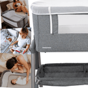 Ver imagem 4 de Berço para Bebes Co-leito Galzerano Colin Lado a Lado Cinza