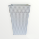 Ver imagem 2 de Vaso Quadrado Coluna Rattan 10 Litros