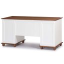 Ver imagem 4 de Escrivaninha Linz 7 Gavetas 80 X 176 X 50 Cm (a X L X P) Cor Branco - Imbuia Glazer