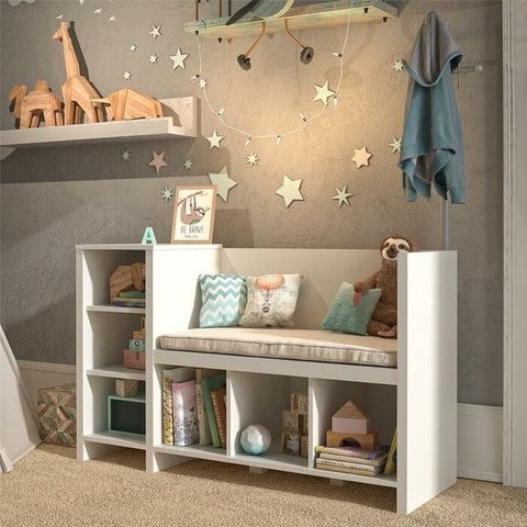 Organizador de Brinquedos com Assento V2 100% Mdf