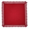 GUARDANAPO RENDADO DE POLIESTER VERMELHO 45x45cm - 1