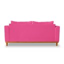 Ver imagem 5 de Sofá Rustico Viena 3 Lugares Para Sala de Estar Suede Pink - Madeira Prima Deccor