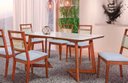 Ver imagem 3 de Sala de Jantar Madeira Maciça com 6 Cadeiras 2,0x1,0 Metros - Luna - Art Salas