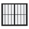 Janela 2 Folhas com Grade Preto 120x150 Linha 25 Jade - 1