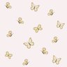 Papel de Parede Adesivo Borboletas Bege Fundo Rosê - SSAN-010 - ROLO - 10M X 50cm ( 5,0M² ) - 1