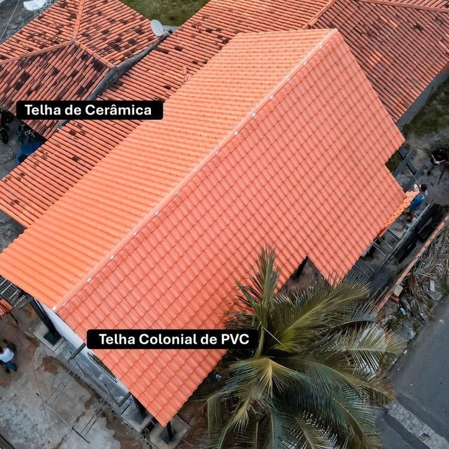 Kit 15 Telhas Colonial Pvc 2,62x0,86 5 Ondas Afort - 3