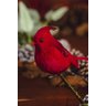 Pássaro Cardeal Vermelho 12cm - 3