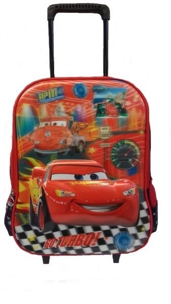 Mochila Escolar Infantil Carros Rodinha Relâmpago Mcquem 3d - 1