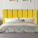 Ver imagem 2 de Cabeceira Estofada Cama Queen 160 Cm Luísa Suede e Frame Cor:amarelo