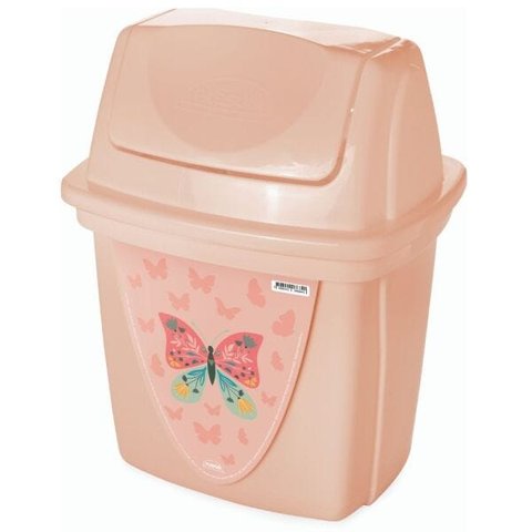 Lixeira de pia basculante decorada 6,5 litros Plasutil ref.6684