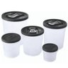 Conjunto porta mantimentos Clic rosca 5 peças Plasutil ref.13911 - 1