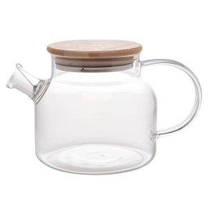 Chaleira com Tampa de Bambu 1 Litro - Resistente a Calor