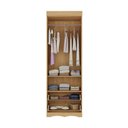 Ver imagem 5 de Guarda-roupa Infantil 62cm 2 Portas com Vidro e 2 Gavetas Sonho Multimóveis Mp4471 Madeirado/off