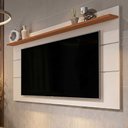 Ver imagem 2 de Painel Vivare New 1,08m Off White e Freijó para TV com Design Compacto Moderno