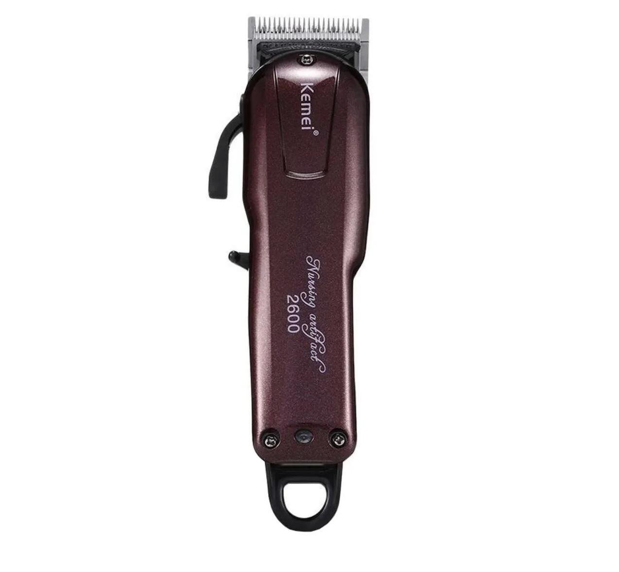 Máquina de Cortar Cabelo Profissional Kemei 2600 sem Fio