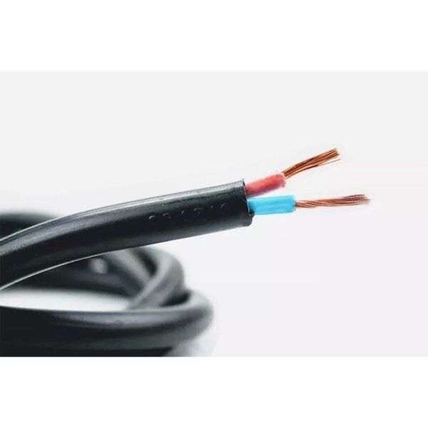 Cabo Fio PP Flexível Extensão 2 x 2,5 mm Preto 100 Metros - 2