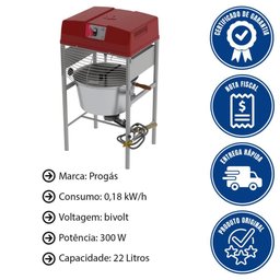 Misturador Mexedor Progás The Mix Prmq-22 G2 22 Litros 18 Kg de Massa a Gás Bivolt P43749 - 2
