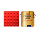 Ver imagem 1 de 10 Pisos Tátil Alerta Vermelho Pvc 25x25 + 1 Cola 750g