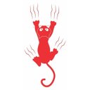 Ver imagem 3 de Kit com 3 Adesivos Gato Arranhando