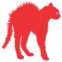 Ver imagem 3 de Kit com 3 Adesivos Gato Arrepiado