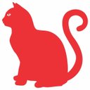 Ver imagem 3 de Kit com 3 Adesivos Gato Sentado