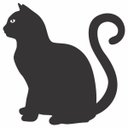 Ver imagem 1 de Kit com 3 Adesivos Gato Sentado