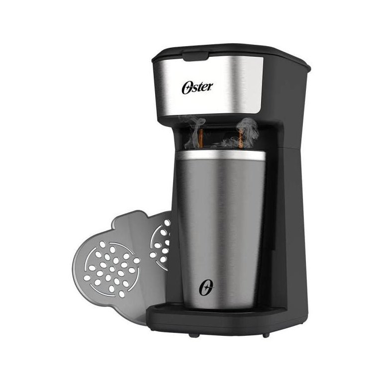 Cafeteira Oster 2Day Inox 2 em 1 com Copo Térmico - OCAF200 – 110 Volts