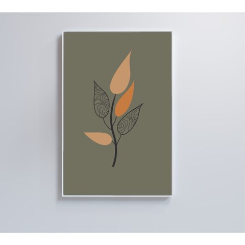 Quadro Abstrato Flores 3 - 80x120 Cm - Tecido Canvas