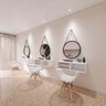 3 Kit De Penteadeira Com Espelho e Cadeira Para Comércio Cosméticos Nova Decor Conjunto De Móveis Di - 1
