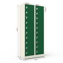 Ver imagem 4 de Armário de Aço Distribuidor 20 Portas - Nk 2410 Nilko Armários Verde Cadeado Padrão